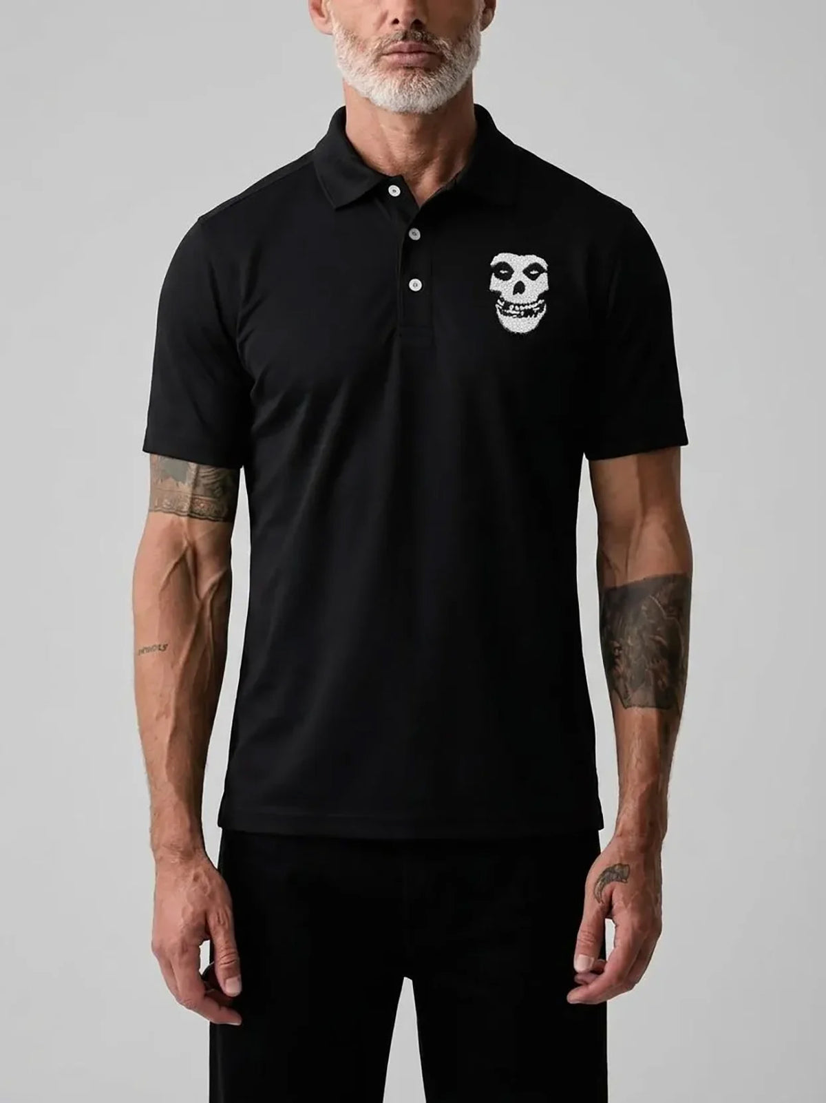 Horror Punk Polo | Crimson Ghost Work Shirt