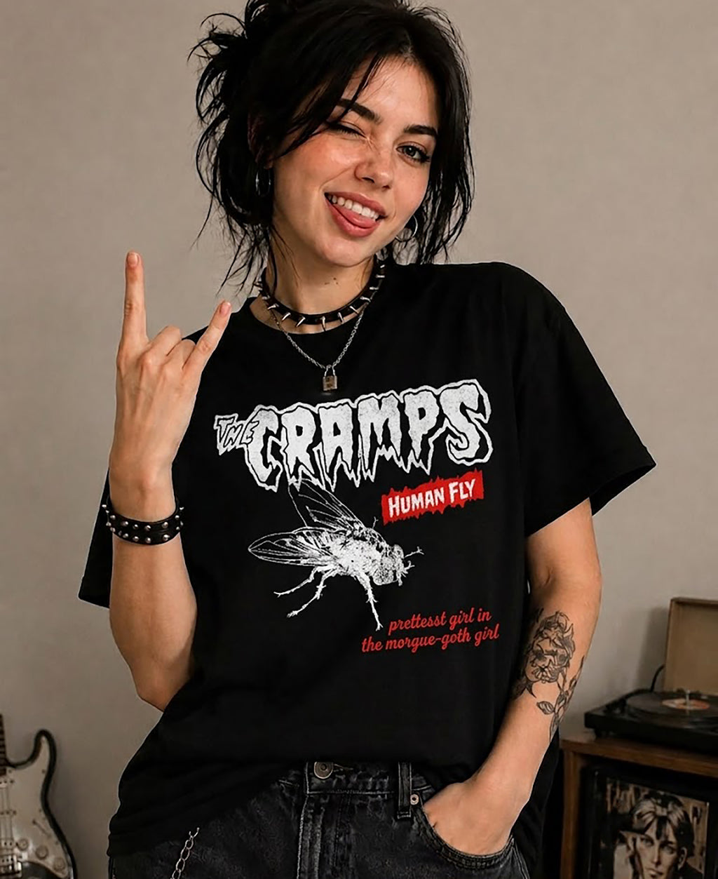 The Cramps Human Fly T-Shirt | Retro Punk Band Graphic Tee