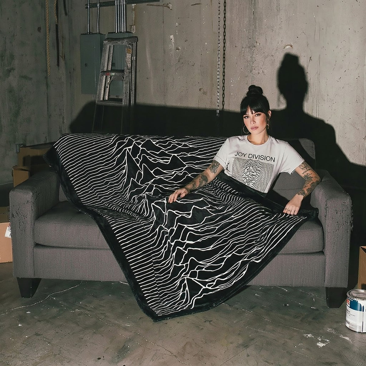 Unknown Pleasures Joy Division Velveteen Plush Blanket