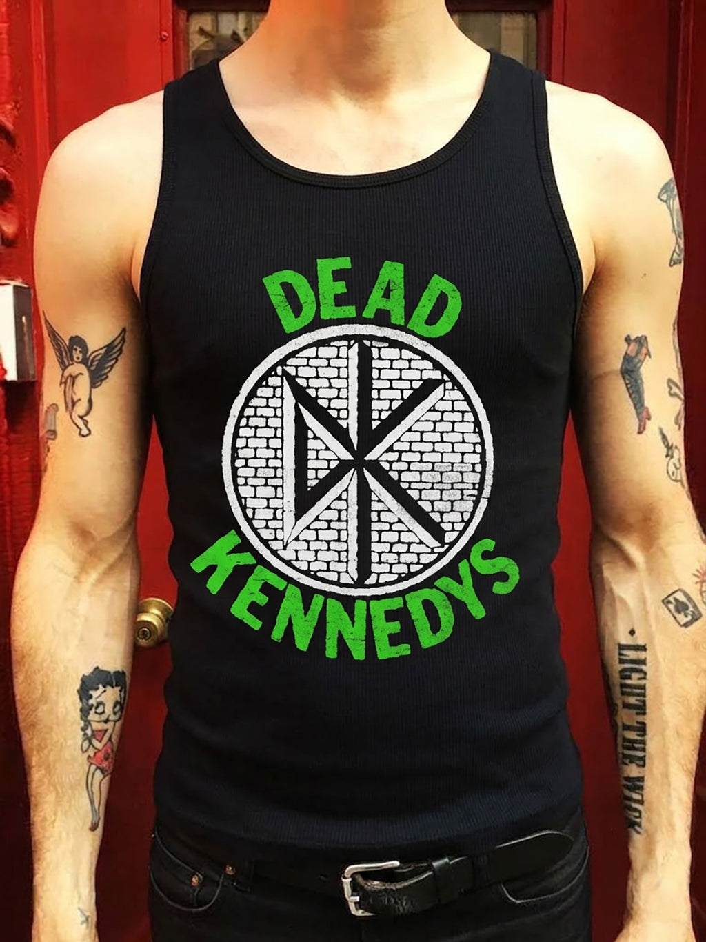 Dead Kennedys logo Tank Top | Punk Band Graphic, Neon Green Text