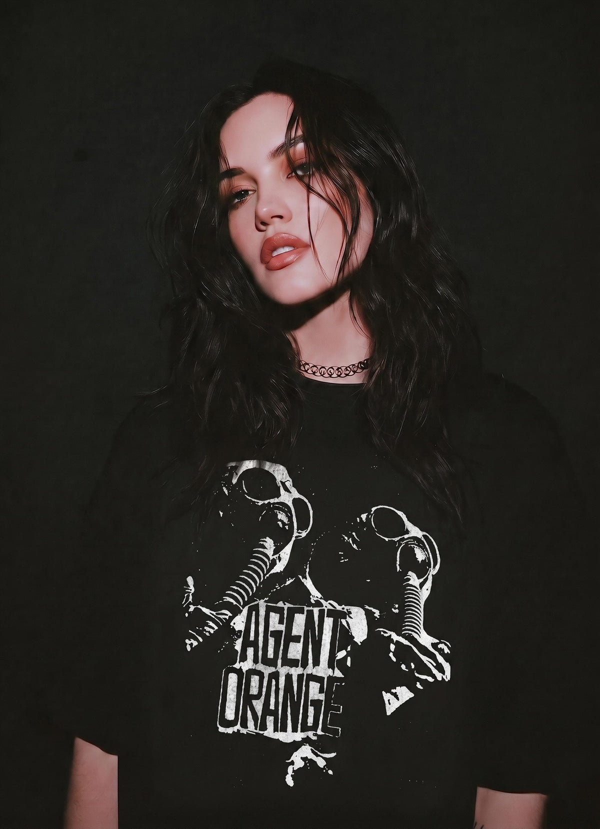 Agent Orange Punk Tee: DIY Graphic soft cotton shirt