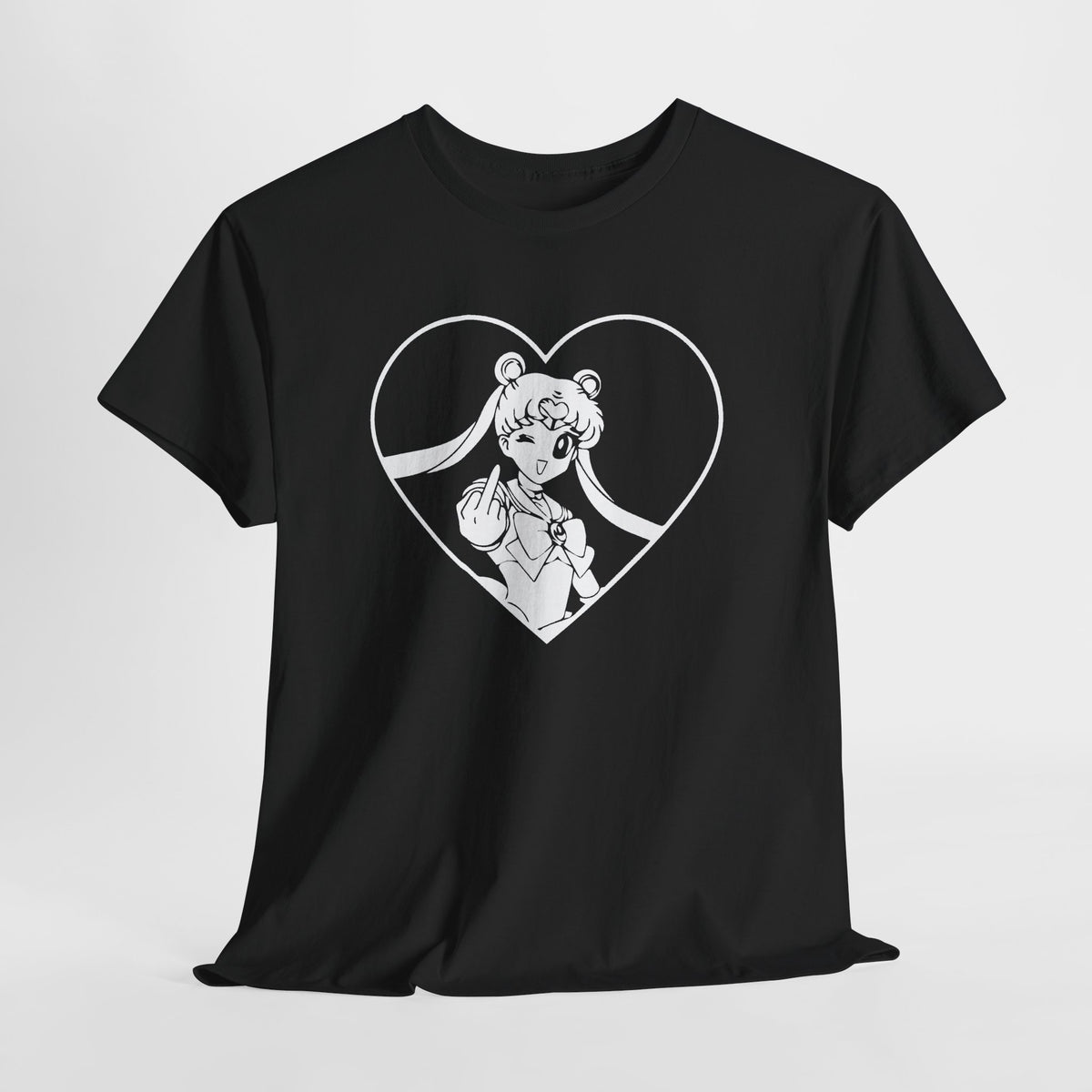 Sailor Girl Heart Illustration Tee | Ringer Shirt